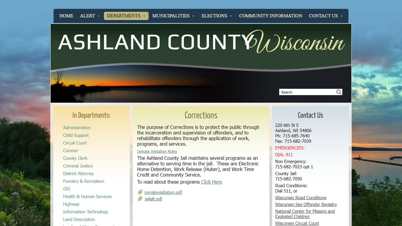 Corrections - Ashland County, WI